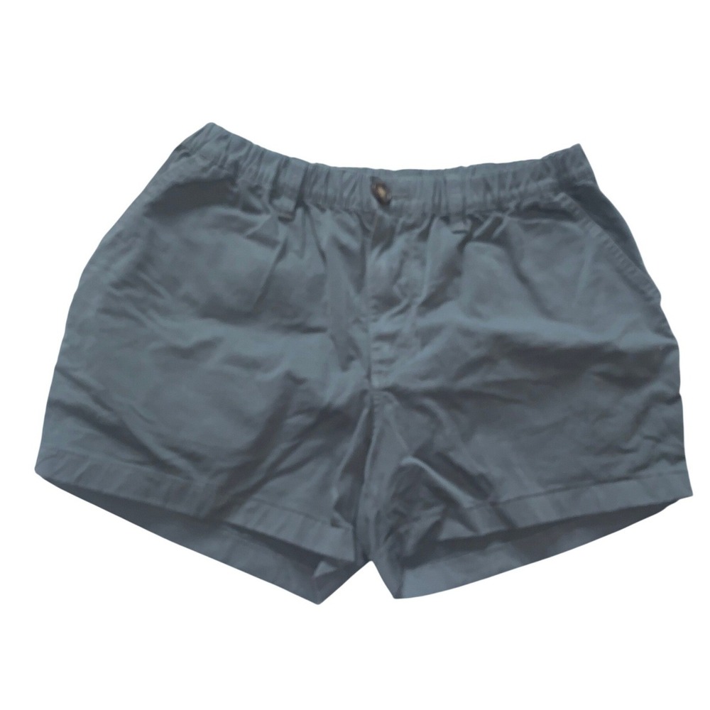 Chubbies Everywear Shorts Mens Medium Dark Grey Elastic Waist Cotton Twill